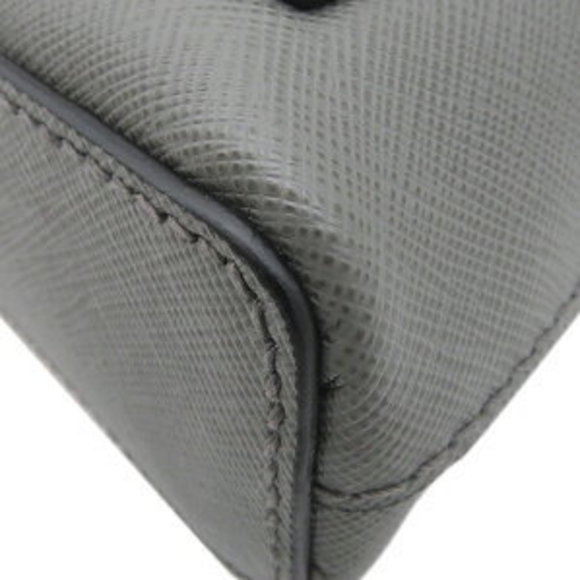 PRADA Shoulder Bag Triangle Saffiano Leather MARMO Plate - Picture 4 of 8